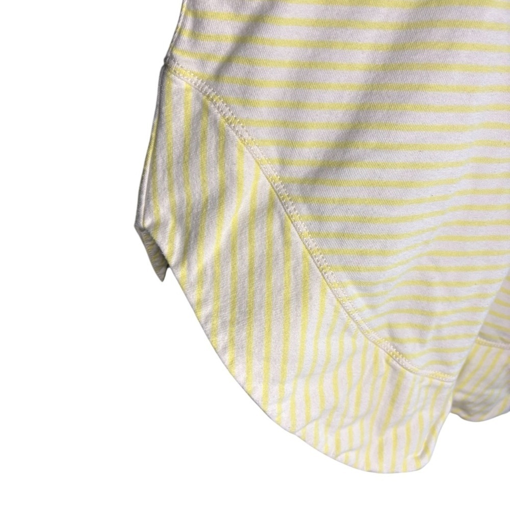 Pilcro Spiced Henley Sweatshirt, Anthropologie, size M Yellow & White - Picture 13 of 14